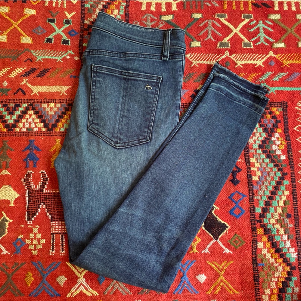 rag & bone Jeans distressed hem, size 28 cropped ankle